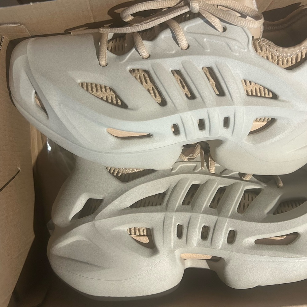 adidas Beige and Cream Women's Sneakers
